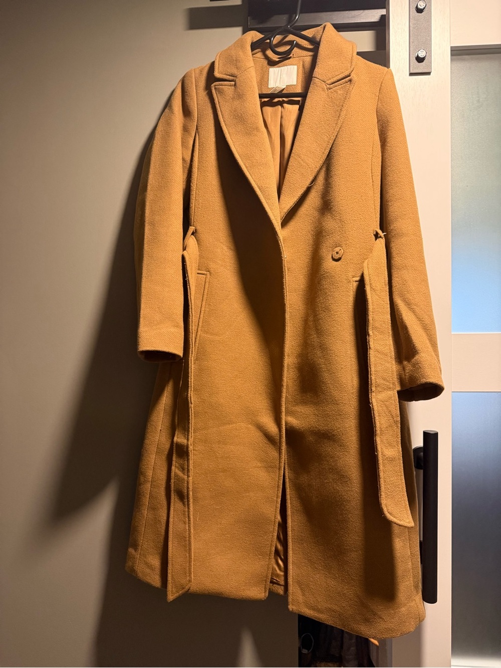 H&M Camel Long Trench Coat